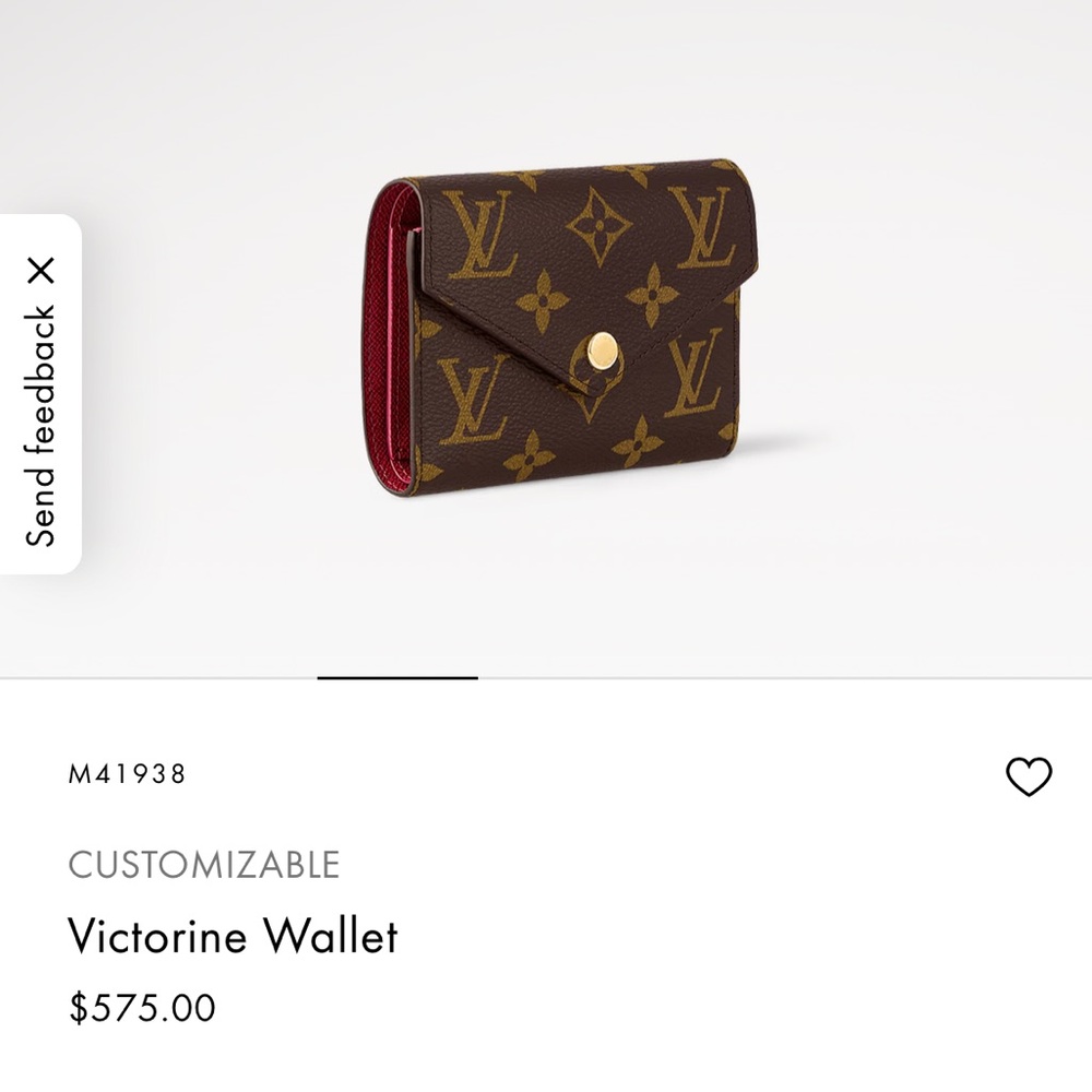 Louis Vuitton Victorine Monogram Wallet Fuschia